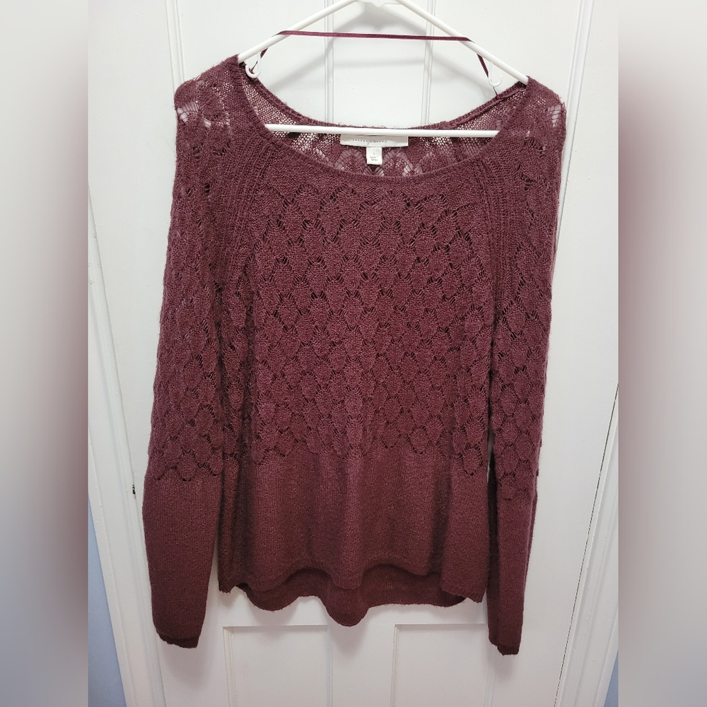 Women's sweater, size Large, Maroon, Lauren Conrad brand